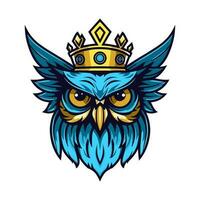 A wise and mysterious owl vector clip art illustration, symbolizing knowledge and intuition, perfect for educational materials and spiritual designs