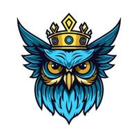 A wise and mysterious owl vector clip art illustration, symbolizing knowledge and intuition, perfect for educational materials and spiritual designs