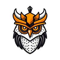 A wise and mysterious owl vector clip art illustration, symbolizing knowledge and intuition, perfect for educational materials and spiritual designs