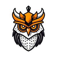 A wise and mysterious owl vector clip art illustration, symbolizing knowledge and intuition, perfect for educational materials and spiritual designs