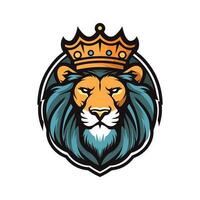 powerful lion mascot logo vector clip art illustration, representing strength and dominance, perfect for sports teams and bold branding