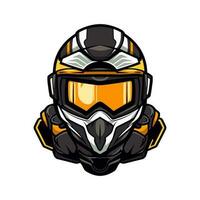 motocross logo casco vector acortar Arte ilustración