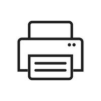 Printer Fax Web Icon Vector Design