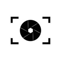 Camera lens icon vector design illustration.