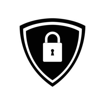 Security icon in flat style. Shield security symbol for your web site design, logo, app, UI Vector EPS 10.