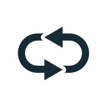 Arrow Chain Icon Design Template Elements vector