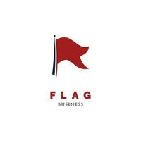 Flag Icon Logo Design Template vector