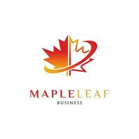 Maple Leaf Icon Logo Design Template vector