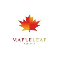 Maple Leaf Icon Logo Design Template vector