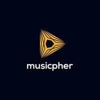música logo, creativo para moderno negocio empresa marca logo diseño vector ilustración