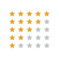 Customer review business concept. Stars rank vector illustration. Rating feedback product.