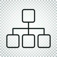 Structure simple flat icon. Vector illustration on white background. Simple business concept pictogram.