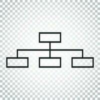 Structure simple flat icon. Vector illustration on white background. Simple business concept pictogram.