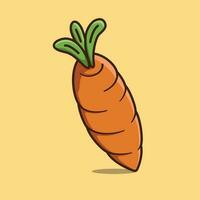 Carrot simple cartoon vector icon illustration vegetable icon