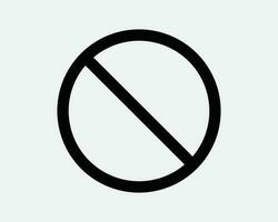 Restriction Round Icon. Restricted Ban Circle Warning Warn Stop Safety Caution Restricted. Black White Graphic Clipart Artwork Symbol Sign Vector EPS