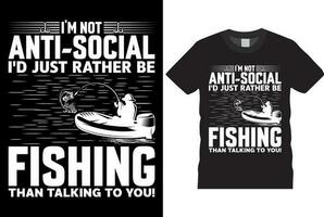 Fishing T-shirt Design vector template