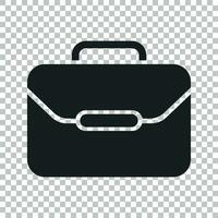 maleta vector icono. equipaje ilustración en plano estilo.