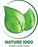 vistoso naturaleza hoja logo diseño con resumen líneas formas adentro. usable para negocio, comunidad, industrial, base, servicios compañía. plano vector logo diseño ilustración.