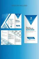 Vector A4 brochure design template, modern vector tri fold design template, corporate brochure design template