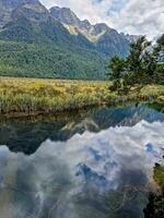 Mirror Lakes, Southland, New Zealand photo