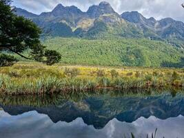 Mirror Lakes, Southland, New Zealand photo