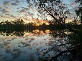 Benalla lago, victoria Australia foto