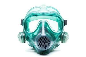 summer diving mask isolated on white background created with Generative AI technology photo