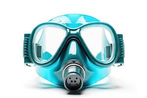 summer diving mask isolated on white background created with Generative AI technology photo