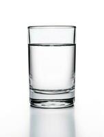 water glass isolated with clipping path included created with Generative AI technology photo