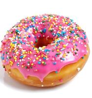 Donut with sprinkles isolated created with technology photo