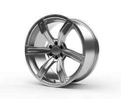 metal disc rim created with technology. photo