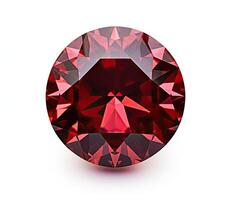 Ruby Gem Stone isolated created with technology photo