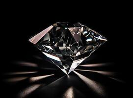 diamond created with Generative AI technology photo