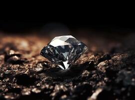 diamond created with technology photo