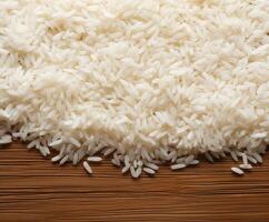 Basmati rice created with Generative AI technology photo