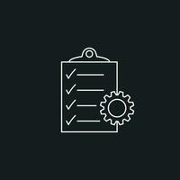 Document vector icon. Project management flat illustration.