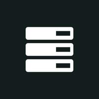 Database, server vector icon. Storage vector illustration.