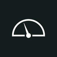 Dashboard vector icon. Level meter speed vector illustration.