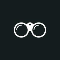 Binocular vector icon. Binoculars explore flat illustration.