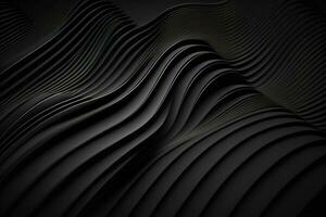 A modern dark background with wavy lines, generated by AI photo