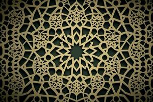 An Islamic Arabian pattern background generated by AI photo