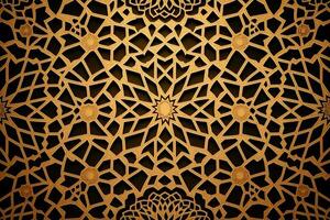 An Islamic Arabian pattern background generated by AI photo