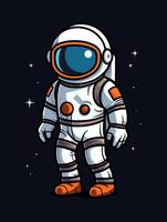 Vector background of an astronaut, generated by AI photo