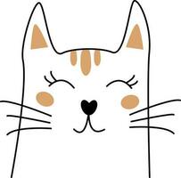 Cat simple cat vector graphics