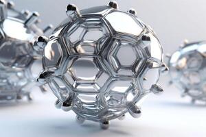 Nanotechnology abstract background. Molecule model. Scientific research. illustration photo