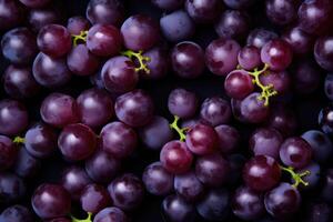 Fresh ripe blue grape. Food background. Dark grape. photo