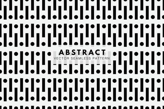 geométrico cuadrado líneas y círculos sencillo vector sin costura repetir modelo