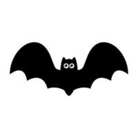 Cute flying bat cartoon halloween. vector