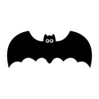 Cute flying bat cartoon halloween. vector