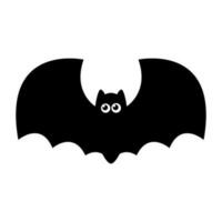 Cute flying bat cartoon halloween. vector